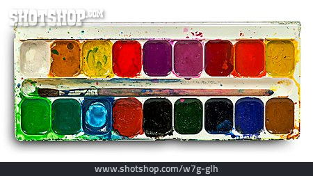 
                Wasserfarbe, Farbkasten, Aquarellfarben                   