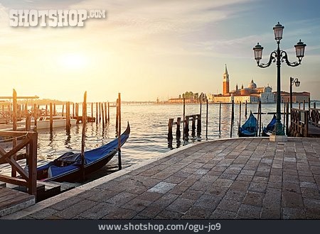 
                Gondel, Venedig, Campanile, San Giorgio Maggiore                   