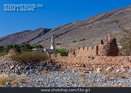 
                Moschee, Tanuf Ruinen                   
