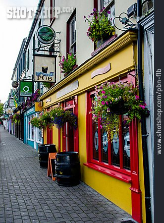 
                Blumenschmuck, Traditionell, Dublin, Pub                   