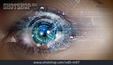 
                Auge, Daten, Digital, Iris, Pupille                   
