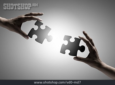 
                Puzzle, Lösung, Partnerschaft, Bindeglied                   