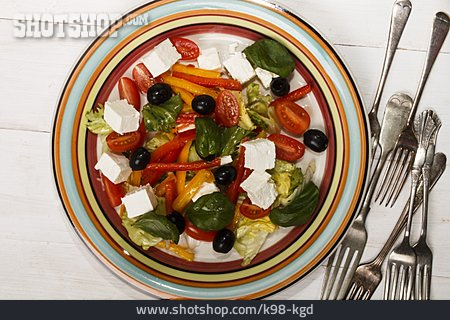 
                Paprika, Gemischter Salat, Mediterrane Küche                   