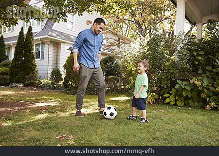 
                Vater, Freizeit, Fußball, Sohn                   