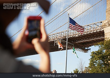 
                Fotografieren, New York, Brooklyn Bridge                   