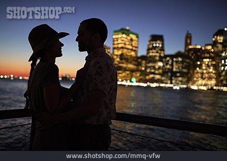 
                Paar, Silhouette, Verliebt, New York                   