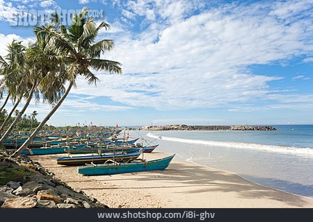 
                Küste, Sri Lanka, Fischerboote                   