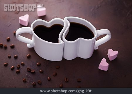 
                Kaffee, Valentinstag, Herzförmig                   