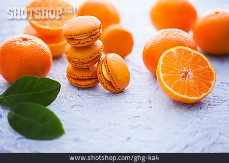 
                Orange, Mandelgebäck, Makronen                   