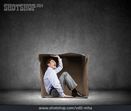 
                Businessman, Isolation, Shouting, Constricted                   