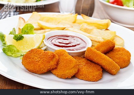 
                Ketchup, Chicken-nuggets                   