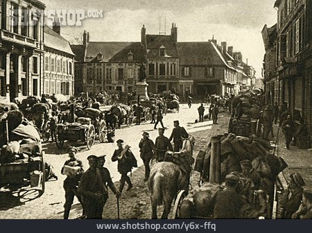 
                Marktplatz, Erster Weltkrieg, Ham, Infanterie                   