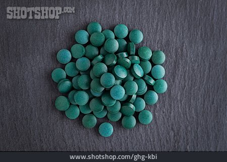 
                Tablette, Chlorella, Mikroalgen                   