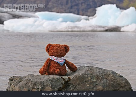 
                Einsam, Island, Teddybär                   
