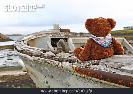 
                Reise & Urlaub, Unterwegs, Boot, Teddybär, Bootsfahrt                   