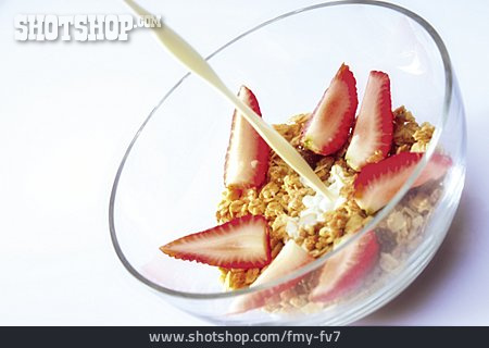 
                Erdbeere, Frühstück, Cerealien                   