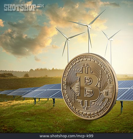 
                Windkraft, Energieverbrauch, Sonnenenergie, Bitcoin                   