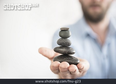 
                Harmonie, Balance, Steinpyramide, Equilibrium                   