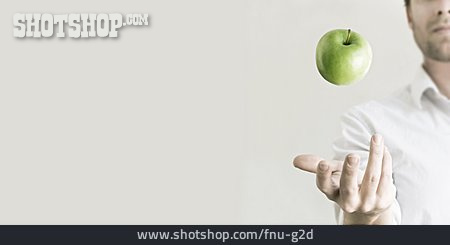 
                Textfreiraum, Gesunde Ernährung, Apfel                   