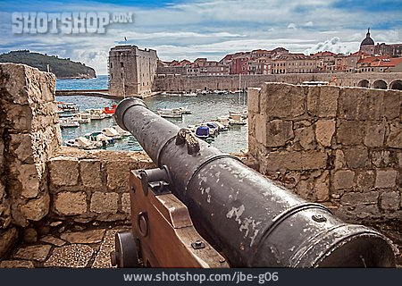 
                Kanone, Festung, Dubrovnik, Bokar                   