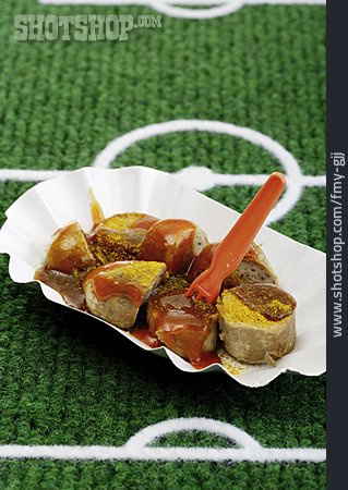 
                Fußballspiel, Imbiss, Snack, Currywurst                   