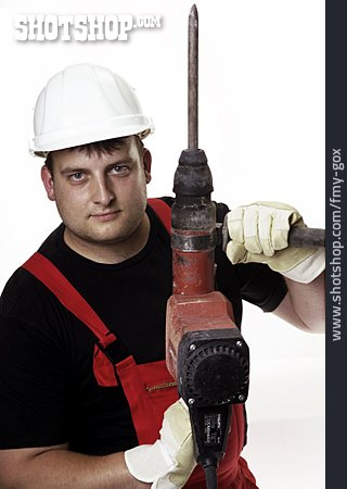 
                Bauarbeiter, Bohrhammer                   