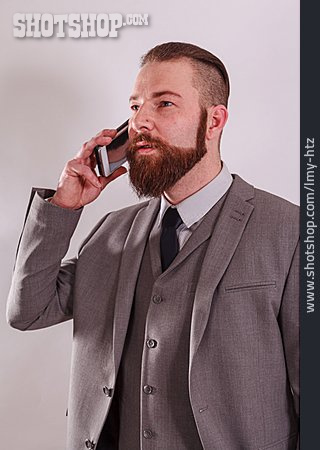 
                Geschäftsmann, Telefonieren                   