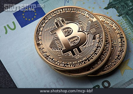 
                Euroschein, Bitcoin                   