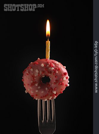 
                Donut, Geburtstagskerze                   