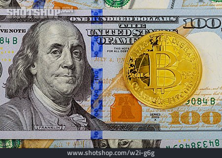 
                Dollar, Bitcoin, Kryptowährung                   