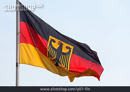 
                Deutschland, Bundesadler, Flagge                   
