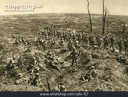 
                Erster Weltkrieg, Infanterie, Bewegungskrieg, Chemin Des Dames                   