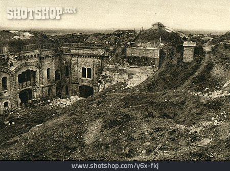 
                Trümmer, Schlachtfeld, Fort De Condé-sur-aisne                   