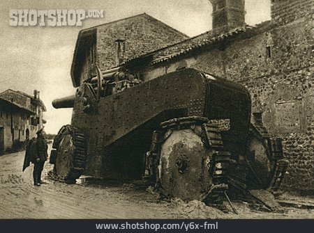 
                Flachbahngeschütz, Ostfront, Italienische Soldaten                   