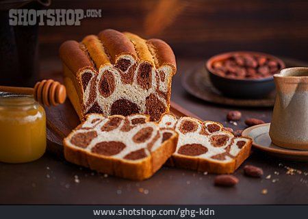 
                Marmorkuchen, Rührkuchen, Leopard Cake                   