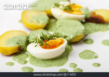 
                Ei, Hessische Küche, Grüne Sauce                   