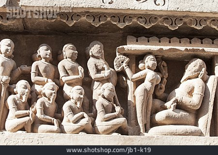
                Skulptur, Relief, Khajuraho                   