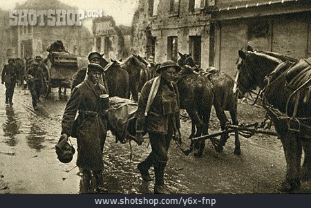 
                Krankentransport, Erster Weltkrieg, Britische Gefangene, Saint-quentin                   
