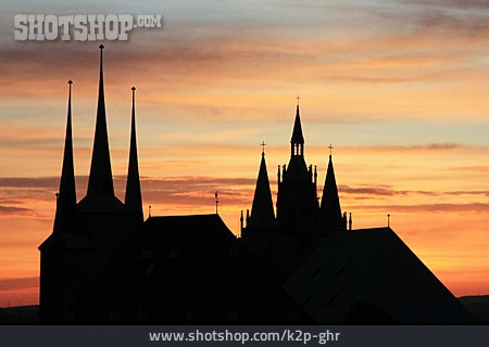 
                Silhouette, Severikirche                   