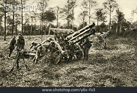 
                Artillerie, Erster Weltkrieg, 15-cm-feldhaubitze 13                   