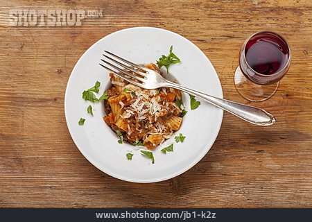 
                Mahlzeit, Bolognese, Rigatoni                   