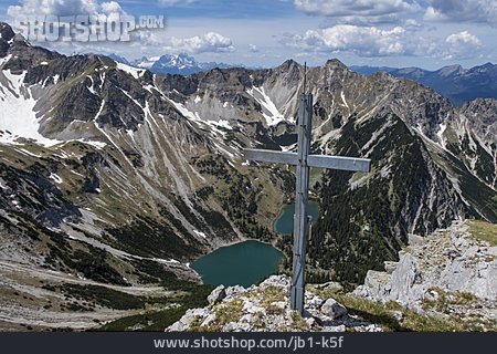 
                Gipfelkreuz, Karwendelgebirge, Schmalensee                   