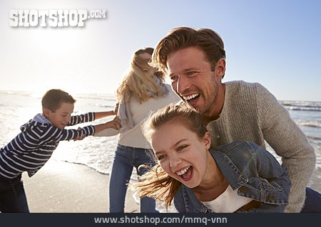
                Beach, Family, Omitted, Scuffle, Beach Holiday                   