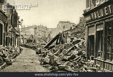 
                Zerstörung, Erster Weltkrieg, Verdun                   