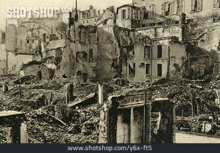 
                Zerstörung, Erster Weltkrieg, Verdun                   