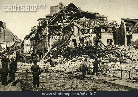 
                Erster Weltkrieg, Barrikade, Soissons                   