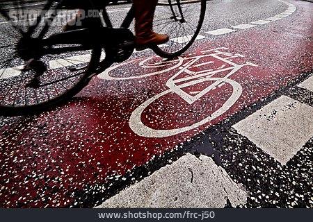 
                Fahrradfahrer, Fahrradweg                   