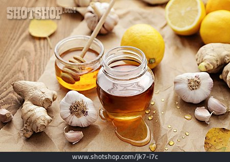 
                Honig, Knoblauch, Ingwer, Zitrone                   