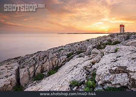 
                Felsküste, Istrien, Kap Punta Christo                   