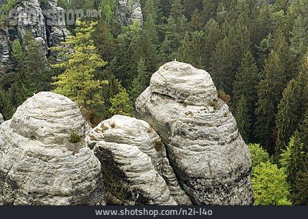
                Elbsandsteingebirge, Gesteinsformation, Kletterfelsen                   